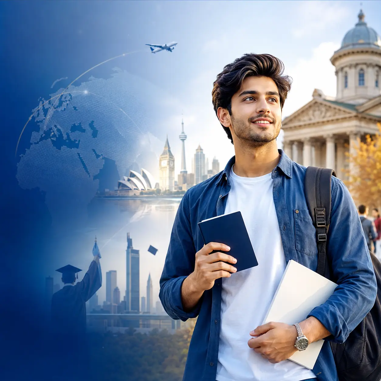 Students studying abroad